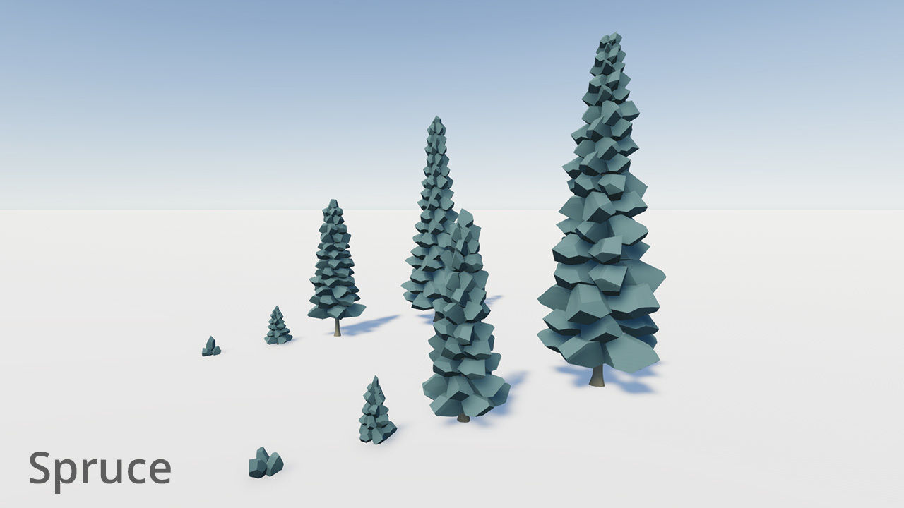 Complete Low Poly Forest Pack Low-poly 3D model_4
