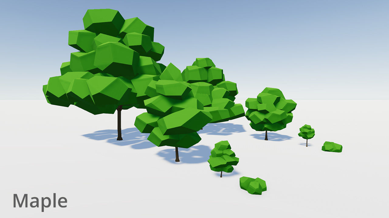 Complete Low Poly Forest Pack Low-poly 3D model_9