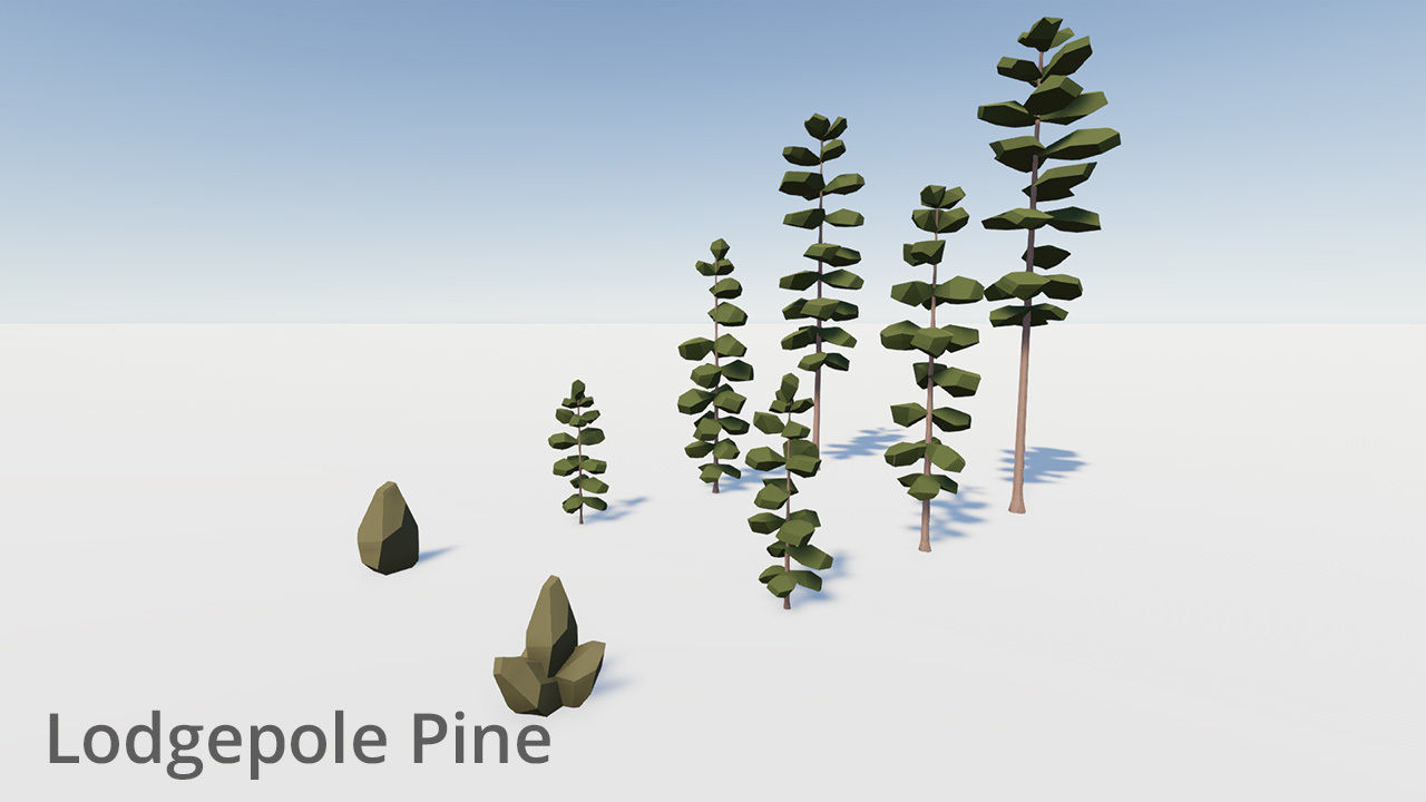 Complete Low Poly Forest Pack Low-poly 3D model_7
