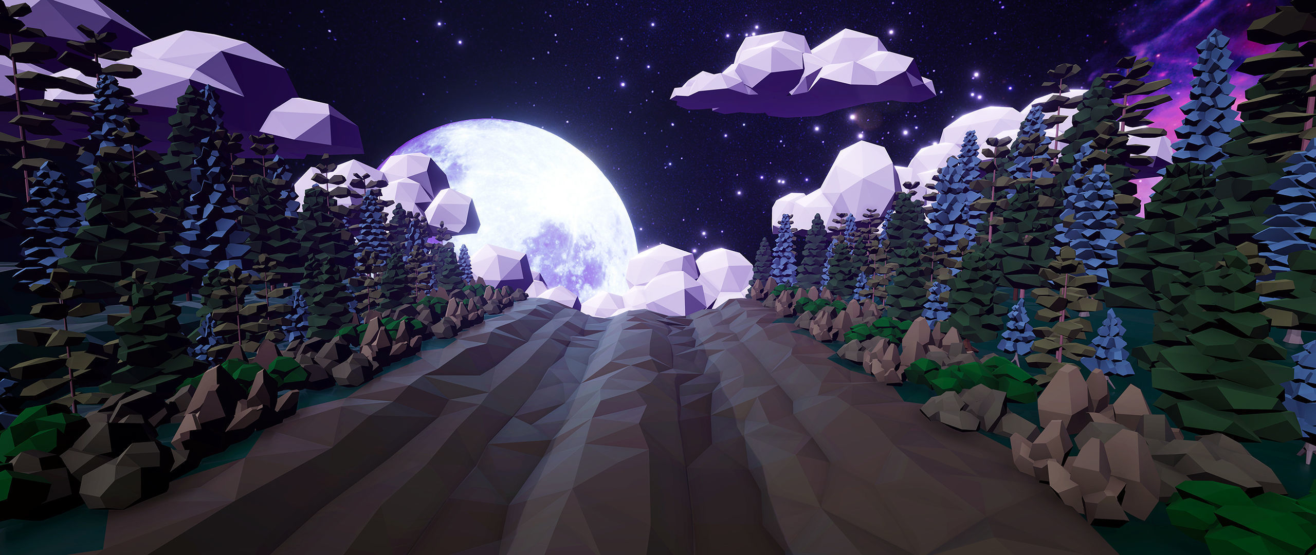 Complete Low Poly Forest Pack Low-poly 3D model_3