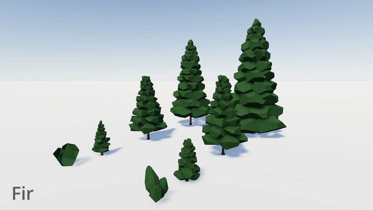 Complete Low Poly Forest Pack Low-poly 3D model_8
