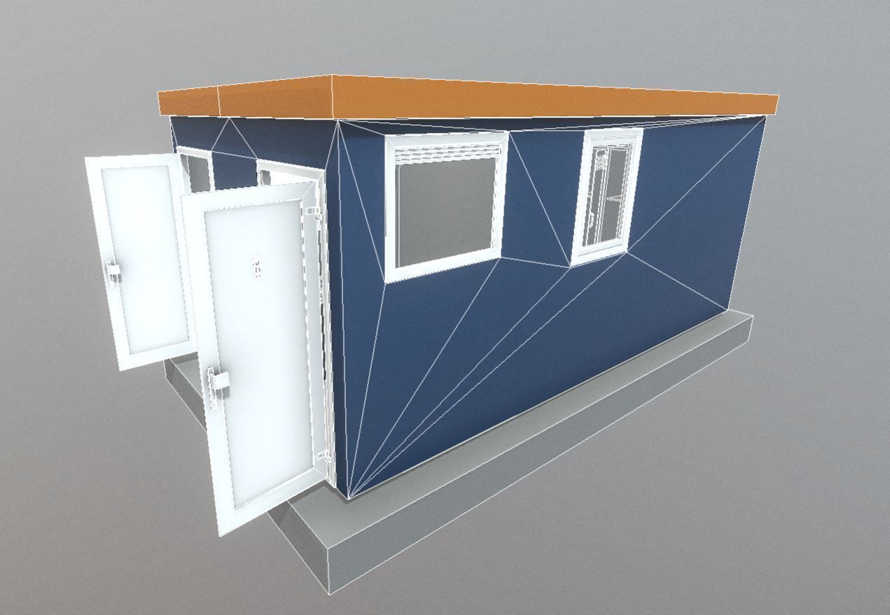 Low-Poly Break Room - Animated Low-poly 3D model_9