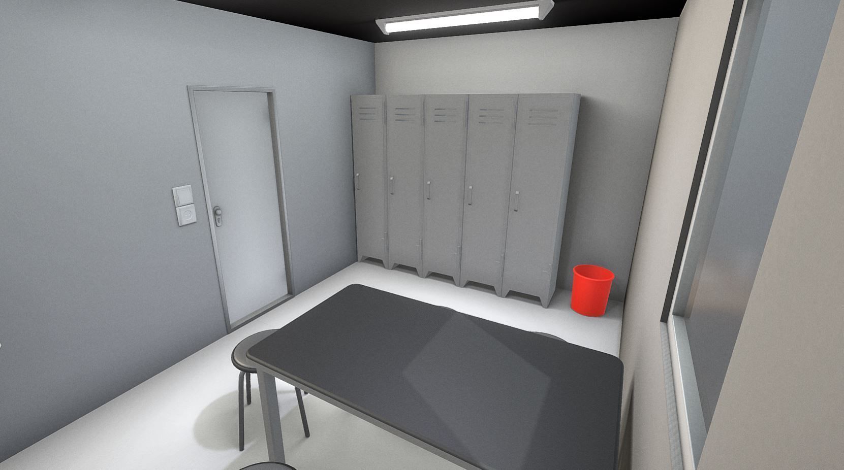 Low-Poly Break Room - Animated Low-poly 3D model_2