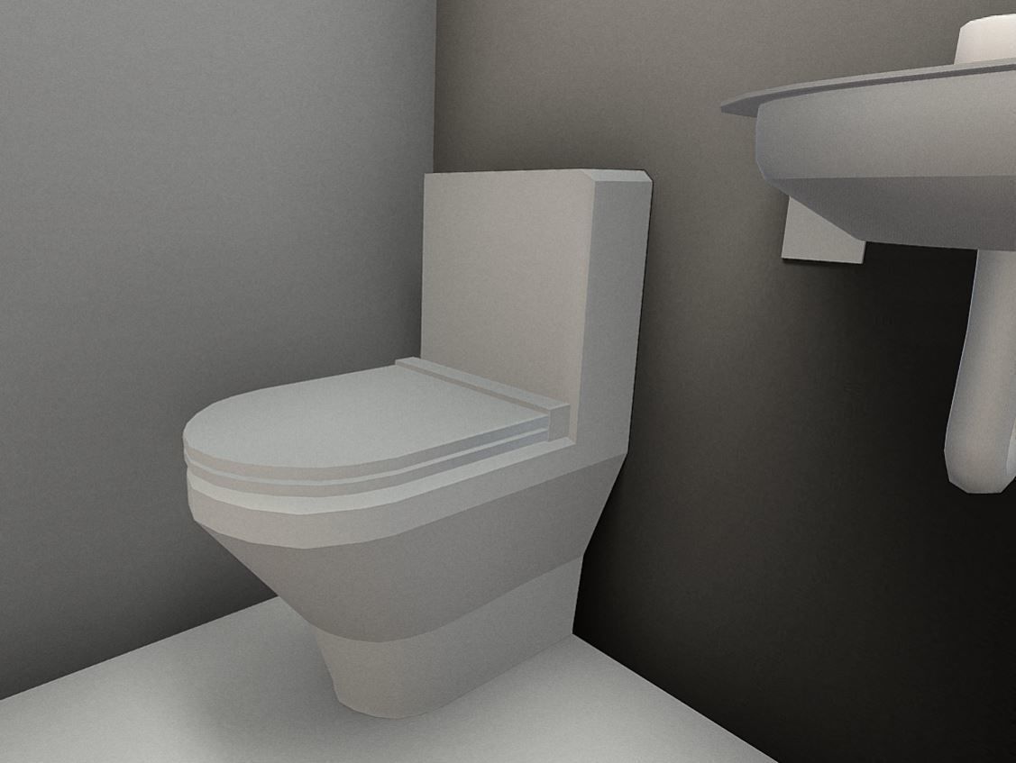 Low-Poly Break Room - Animated Low-poly 3D model_14