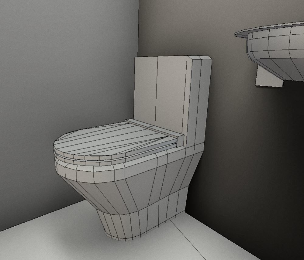 Low-Poly Break Room - Animated Low-poly 3D model_15