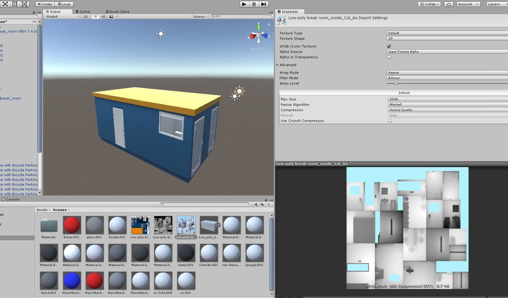 Low-Poly Break Room - Animated Low-poly 3D model_8
