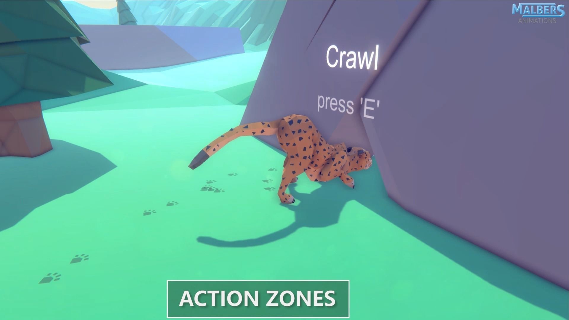 Poly Art Cougar Panther and Mountain Lion Low-poly 3D model_10
