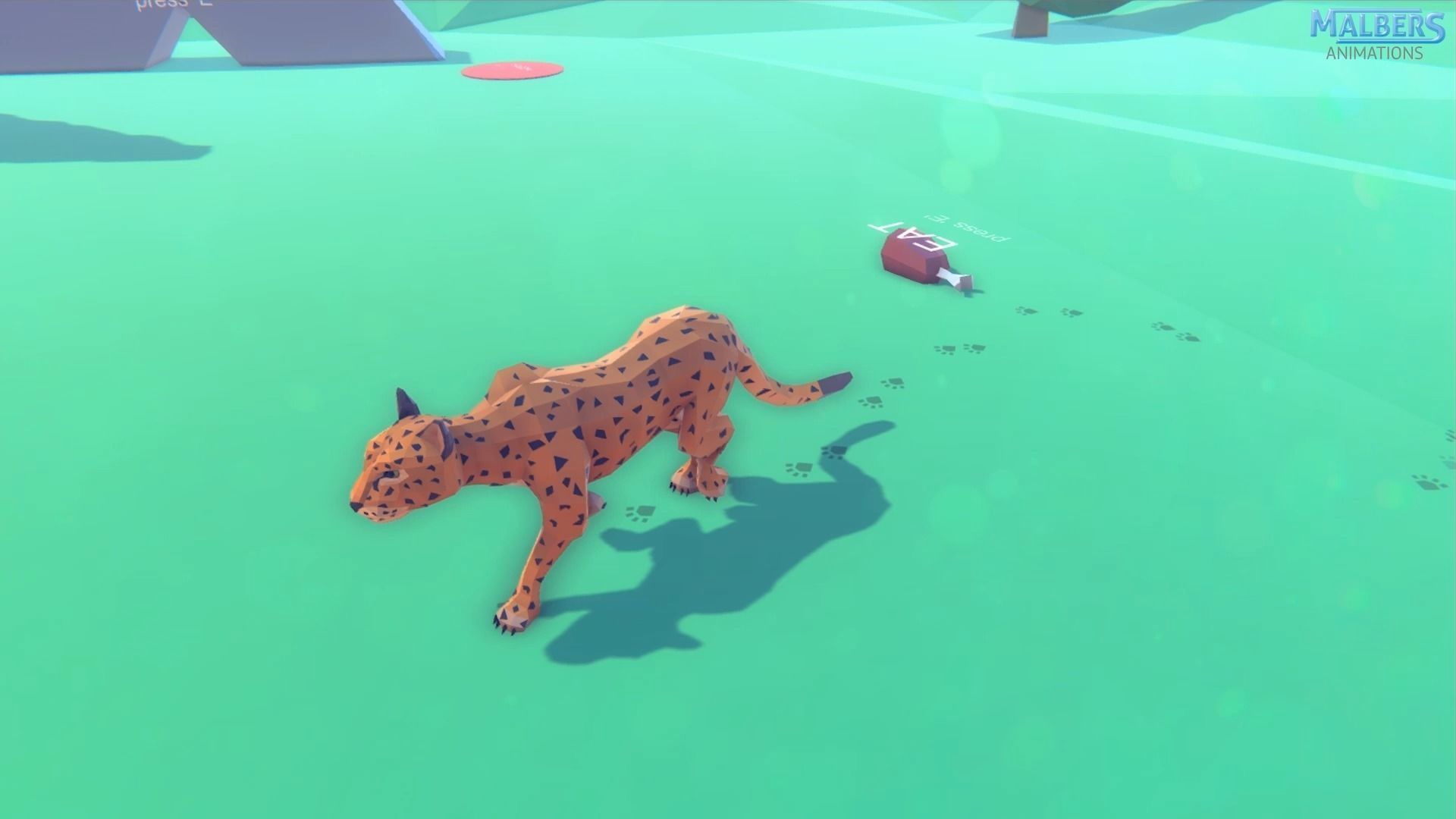 Poly Art Cougar Panther and Mountain Lion Low-poly 3D model_12