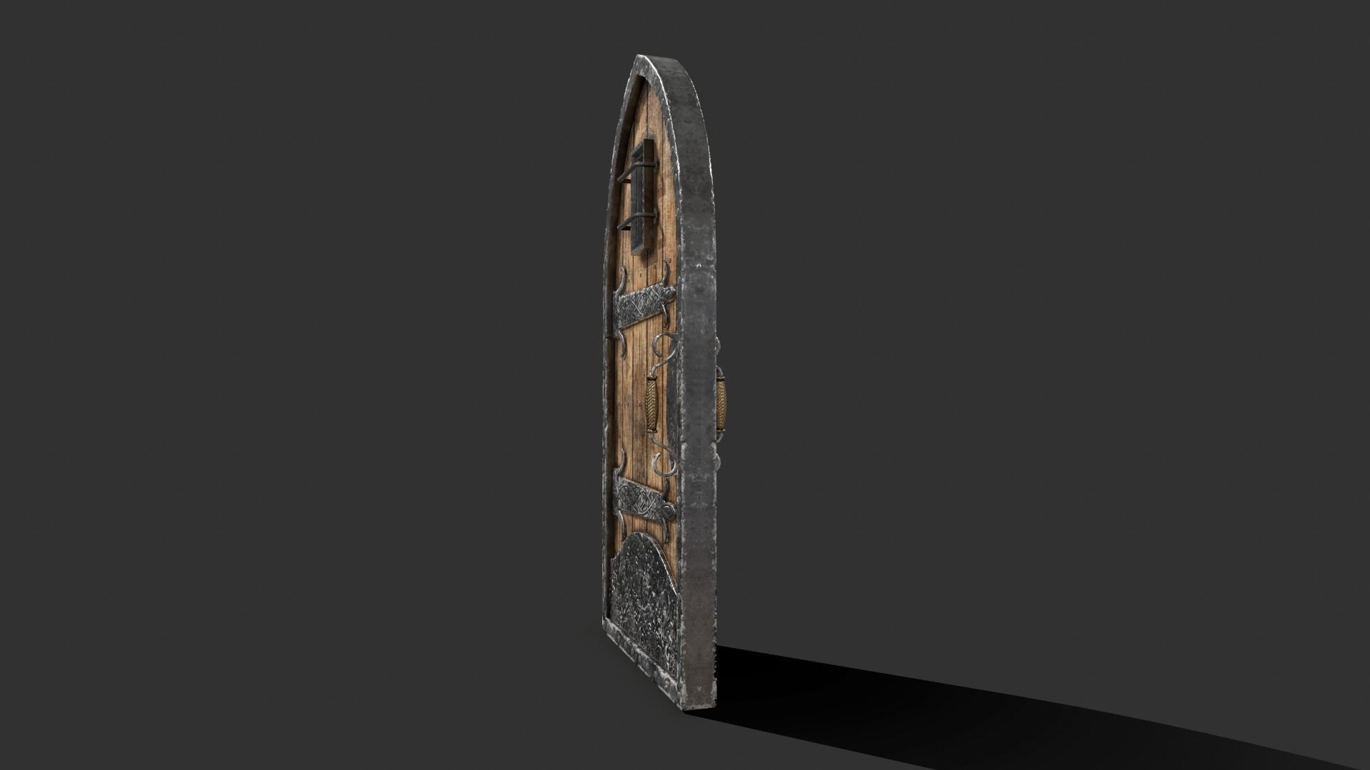 Medieval Door 3D model_7