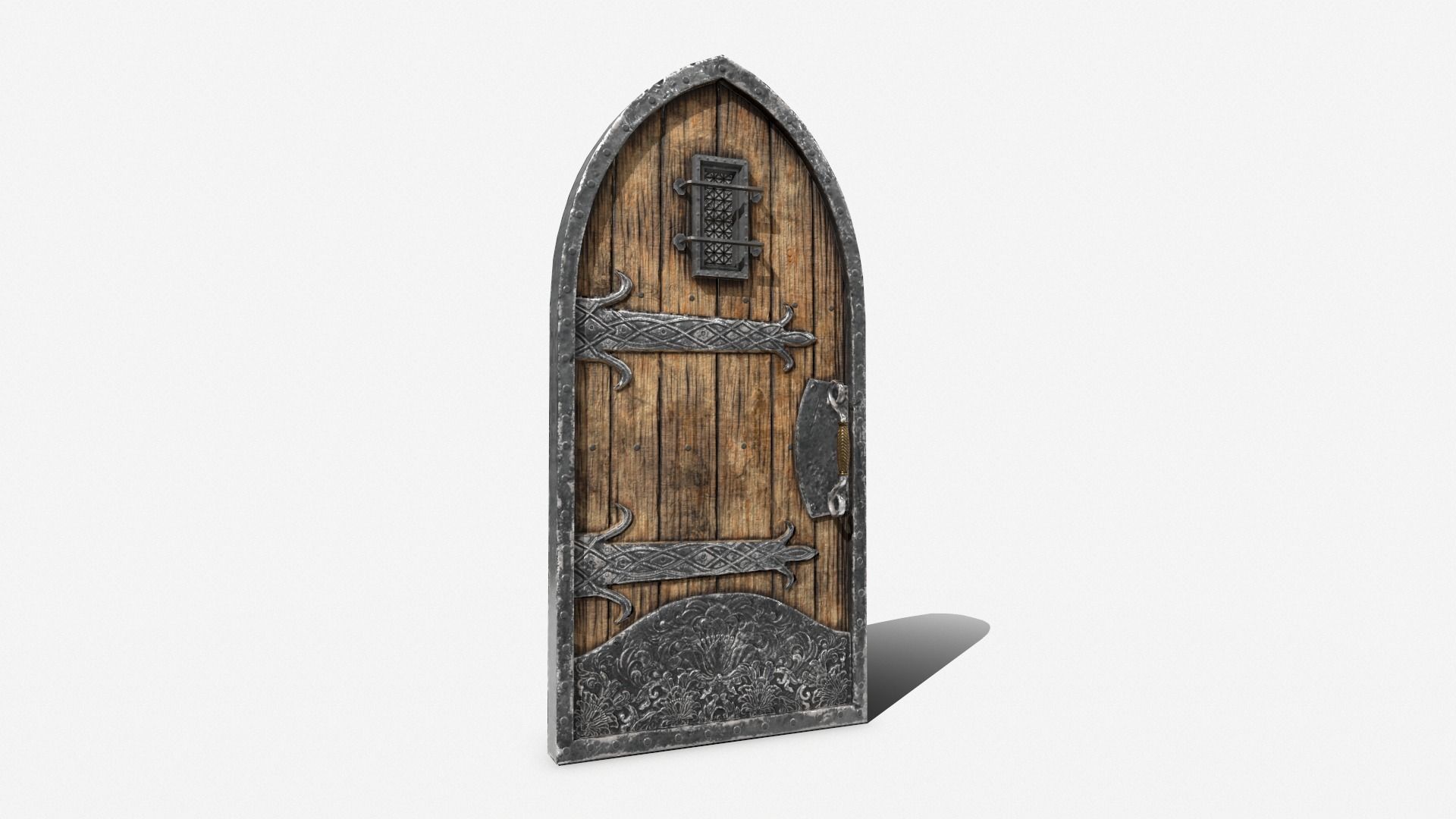 Medieval Door 3D model_13