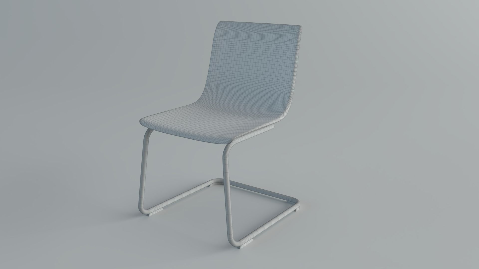 Chair Tobias Low-poly 3D model_3