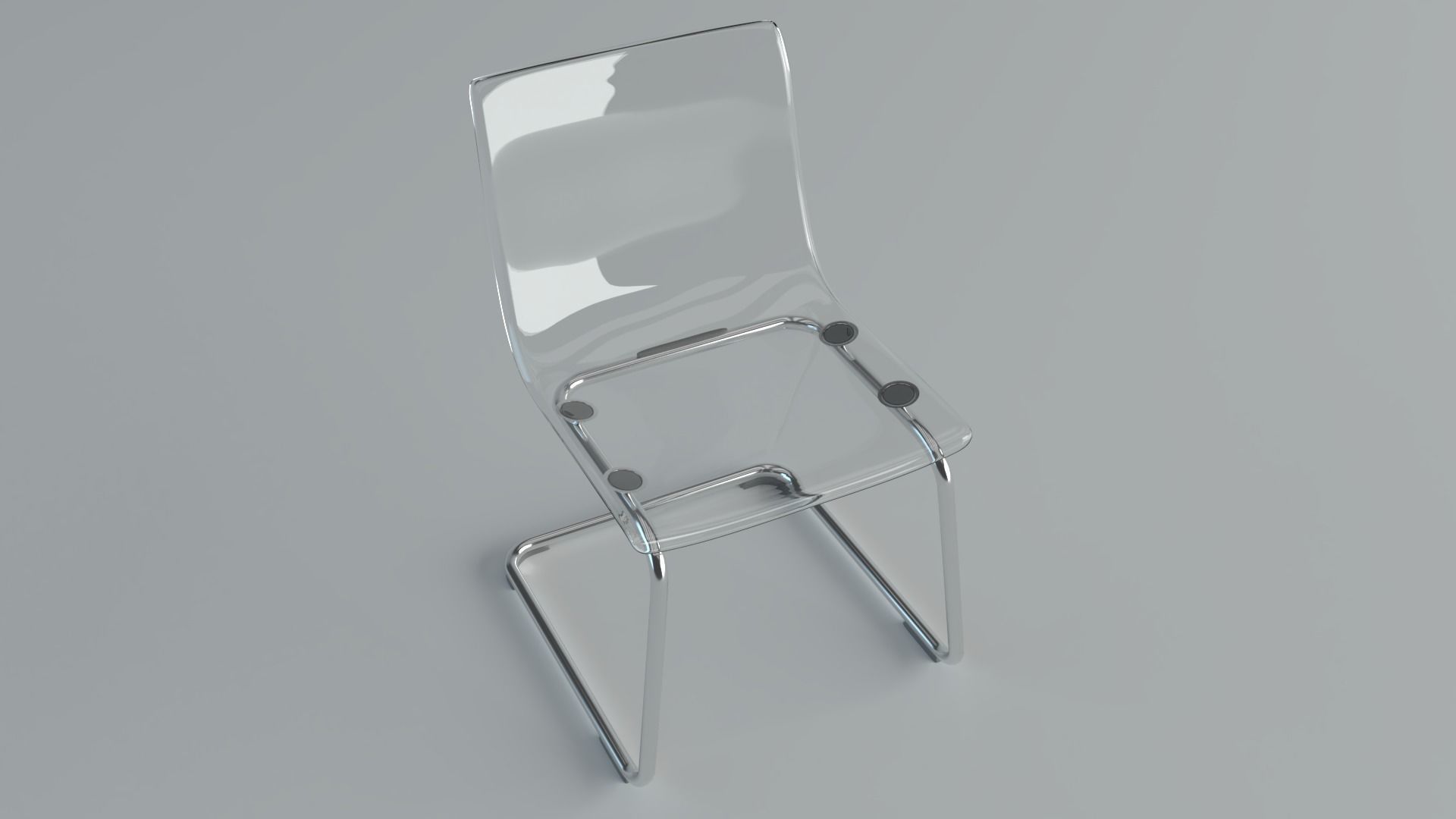 Chair Tobias Low-poly 3D model_4