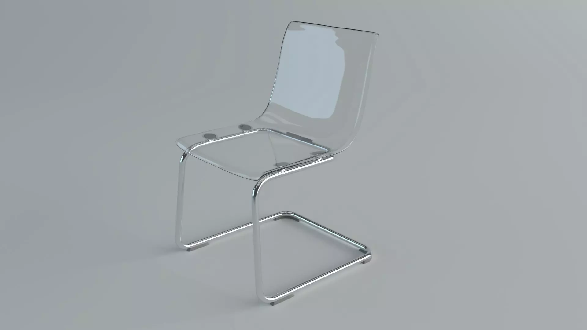 Chair Tobias Low-poly 3D model_0