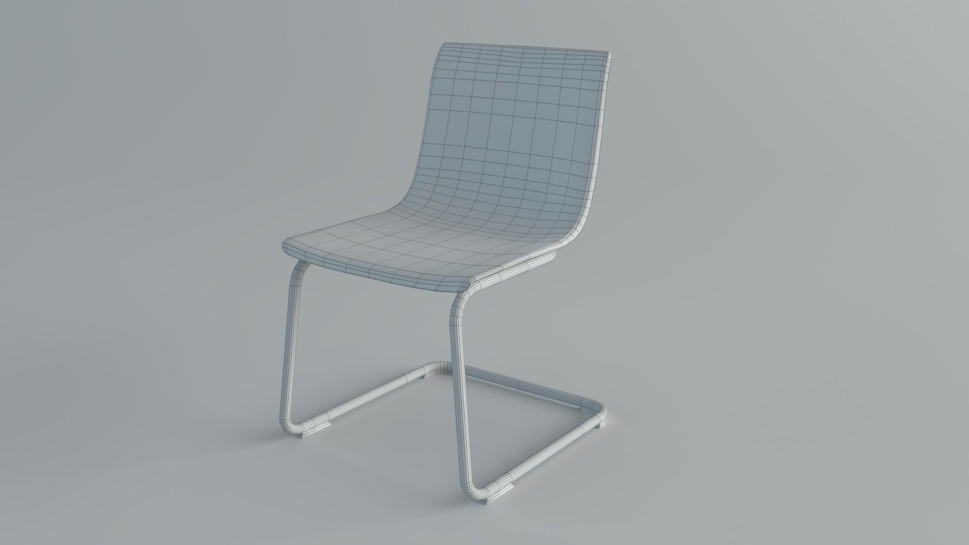Chair Tobias Low-poly 3D model_1