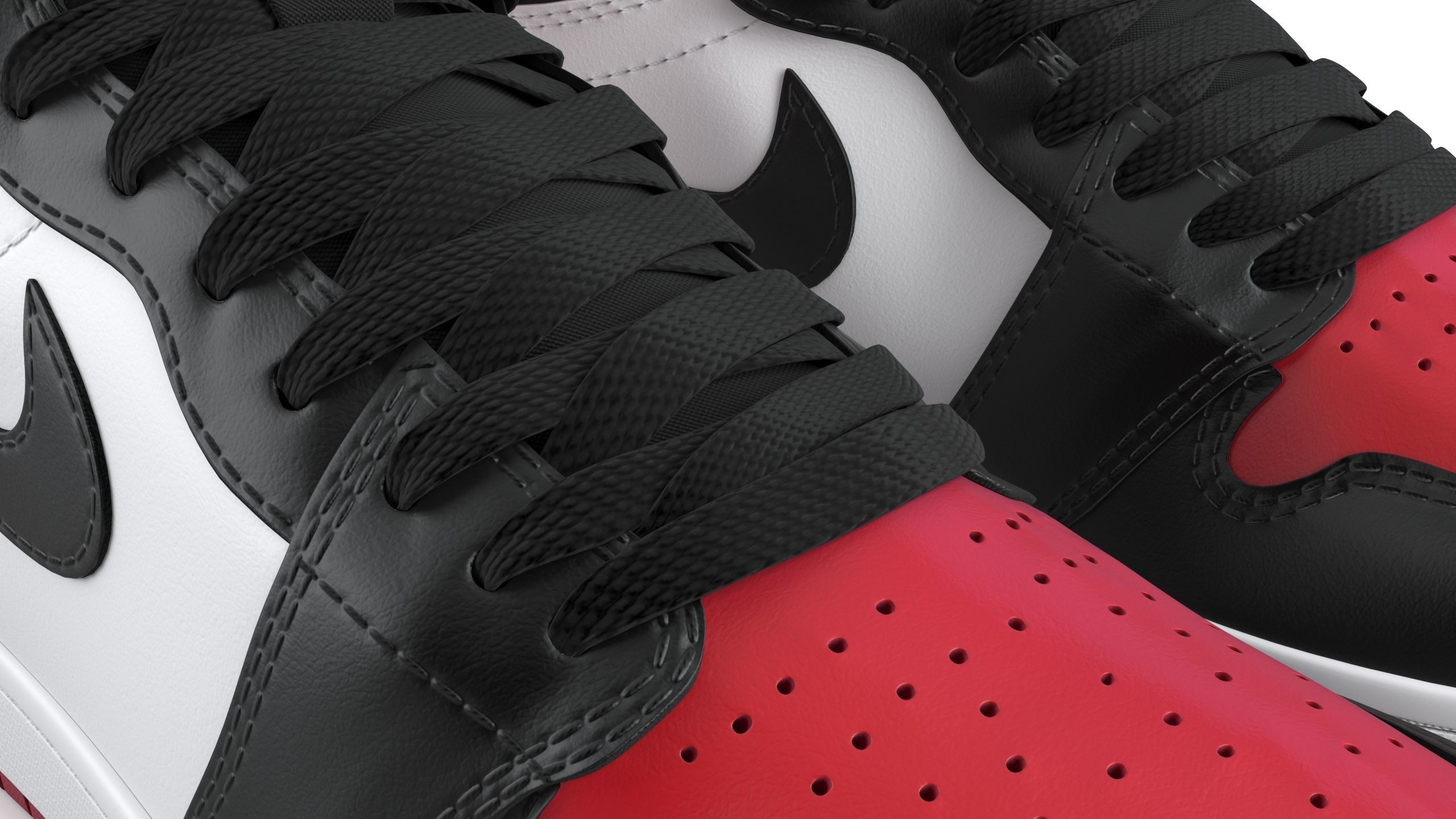 Air Jordan 1 Retro High PBR 3D model_7