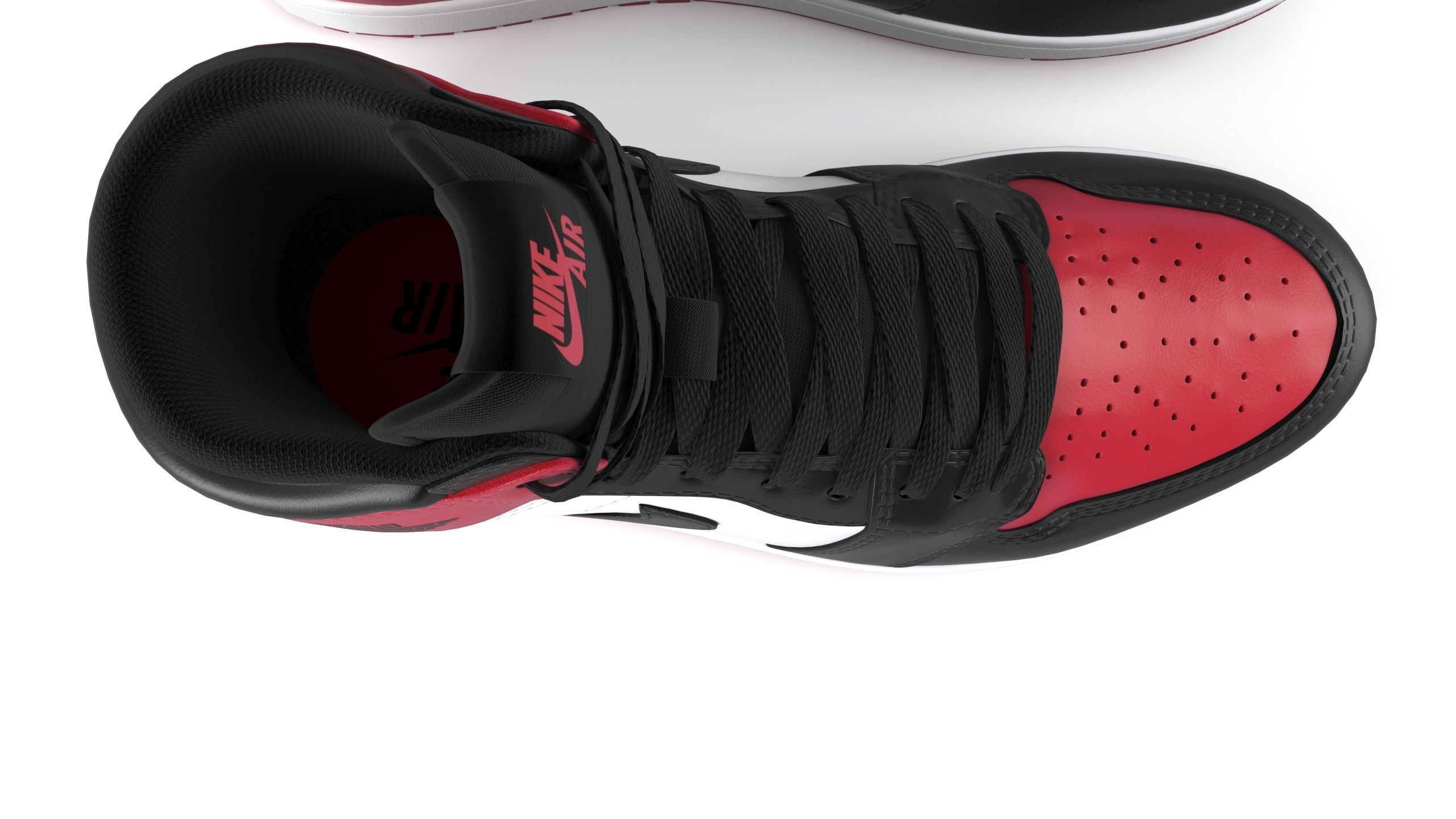 Air Jordan 1 Retro High PBR 3D model_4