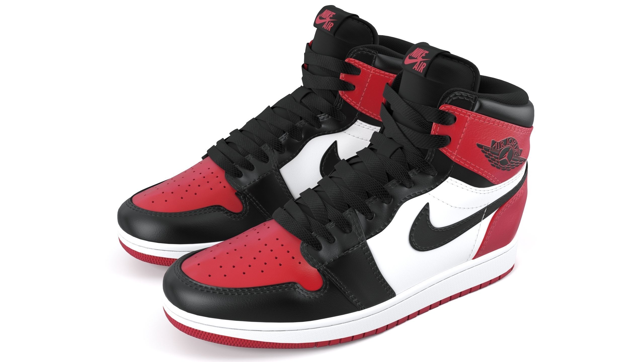 Air Jordan 1 Retro High PBR 3D model_5