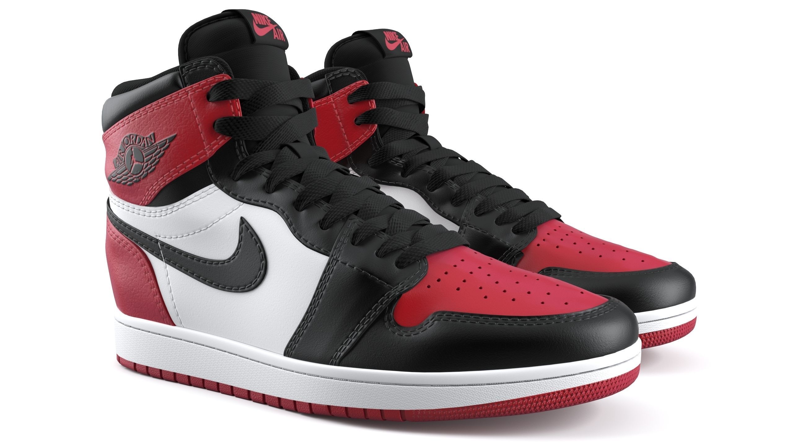 Air Jordan 1 Retro High PBR 3D model_1