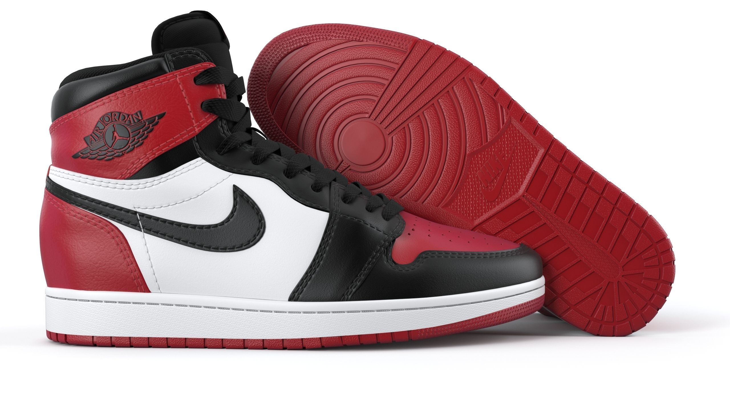 Air Jordan 1 Retro High PBR 3D model_10