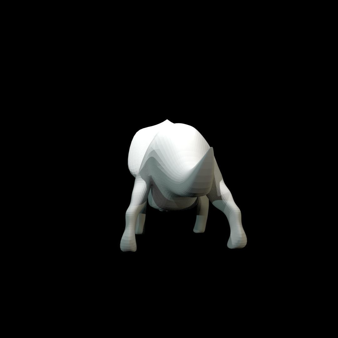 Low-poly Triceratops dinosaur Free low-poly 3D model_15