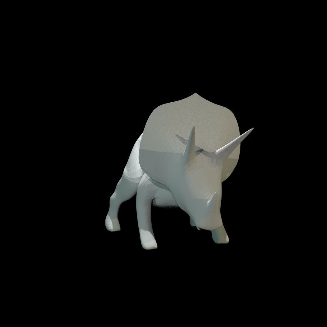 Low-poly Triceratops dinosaur Free low-poly 3D model_33