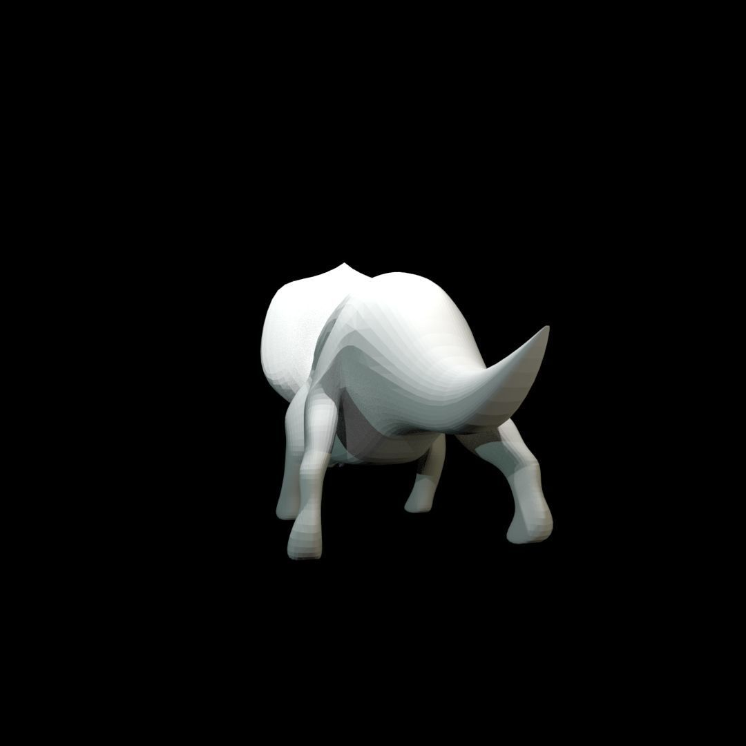 Low-poly Triceratops dinosaur Free low-poly 3D model_16