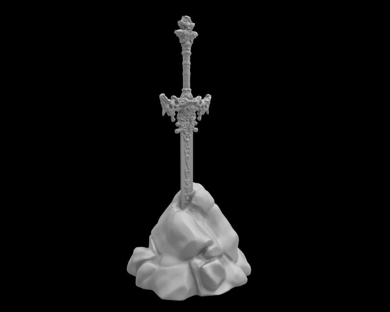 Sword of King 3D print model_1
