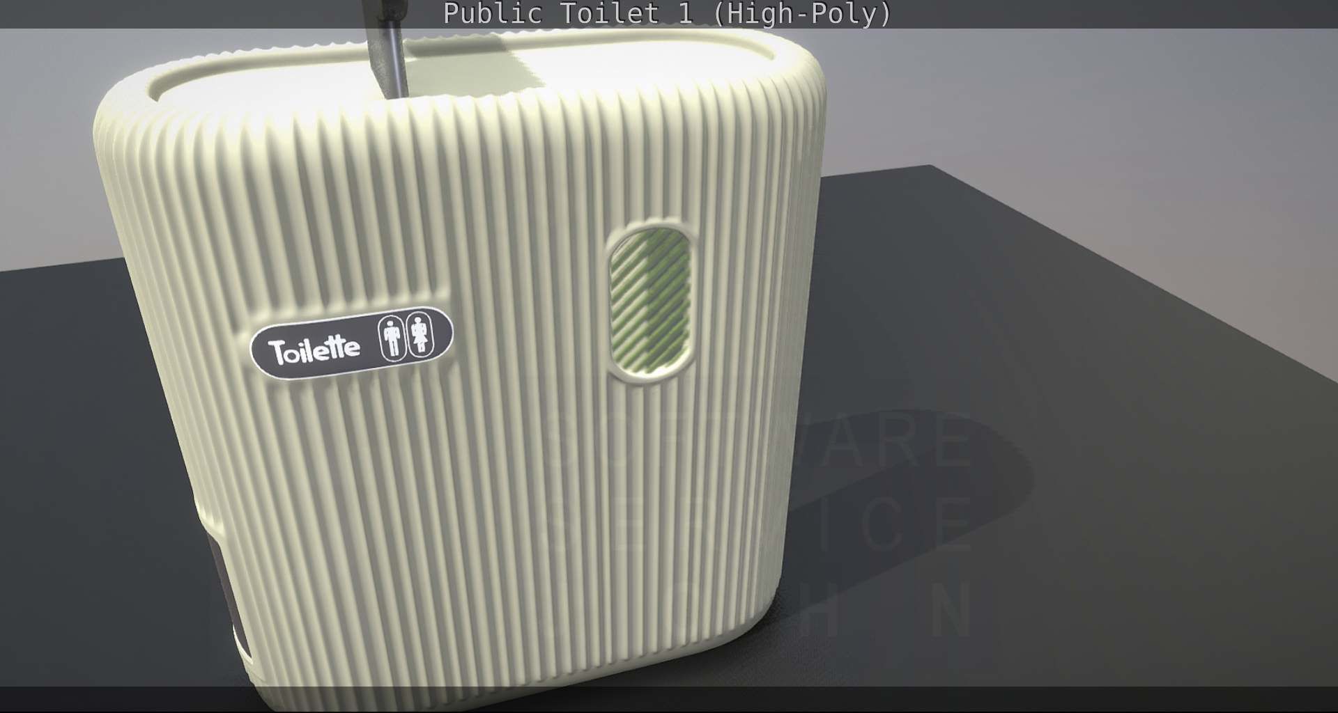 Public Toilet 1 - High-Poly Low-poly 3D model_82