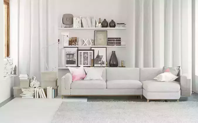 Tilea Corner Sofa 3D Model