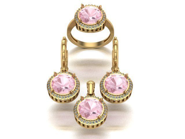 mini set for sultanite stone 3D print model_1