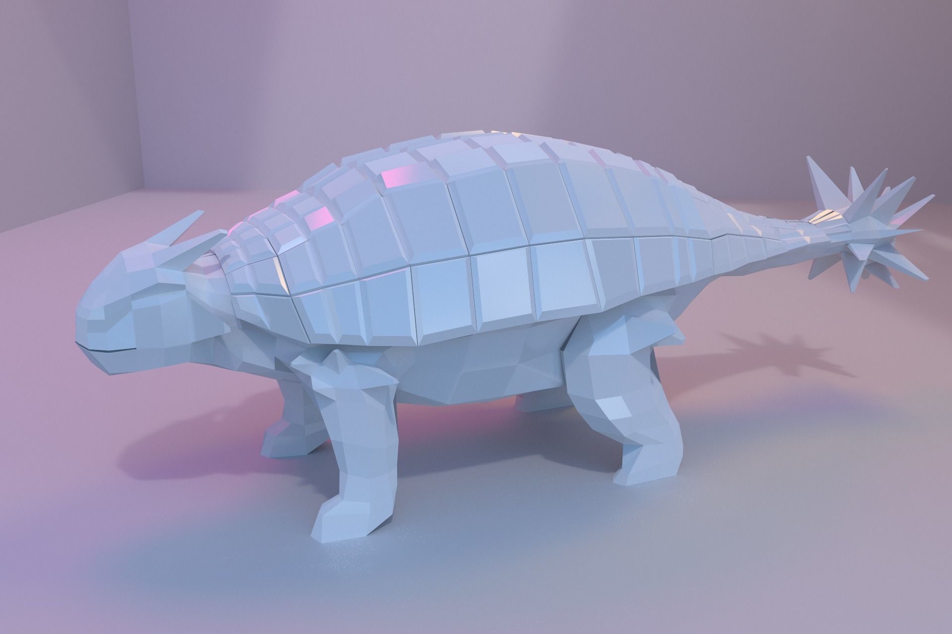 Low-Poly Dinosaur Collection polygonal t-rex _5