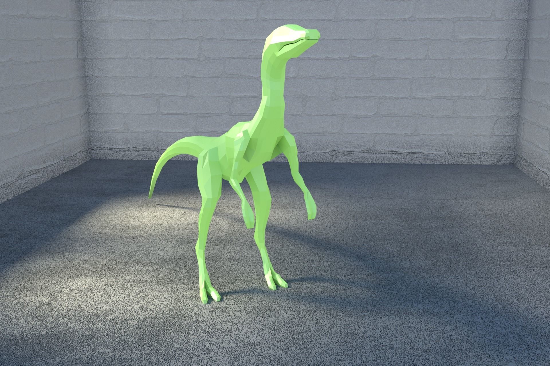 Low-Poly Dinosaur Collection polygonal t-rex _37