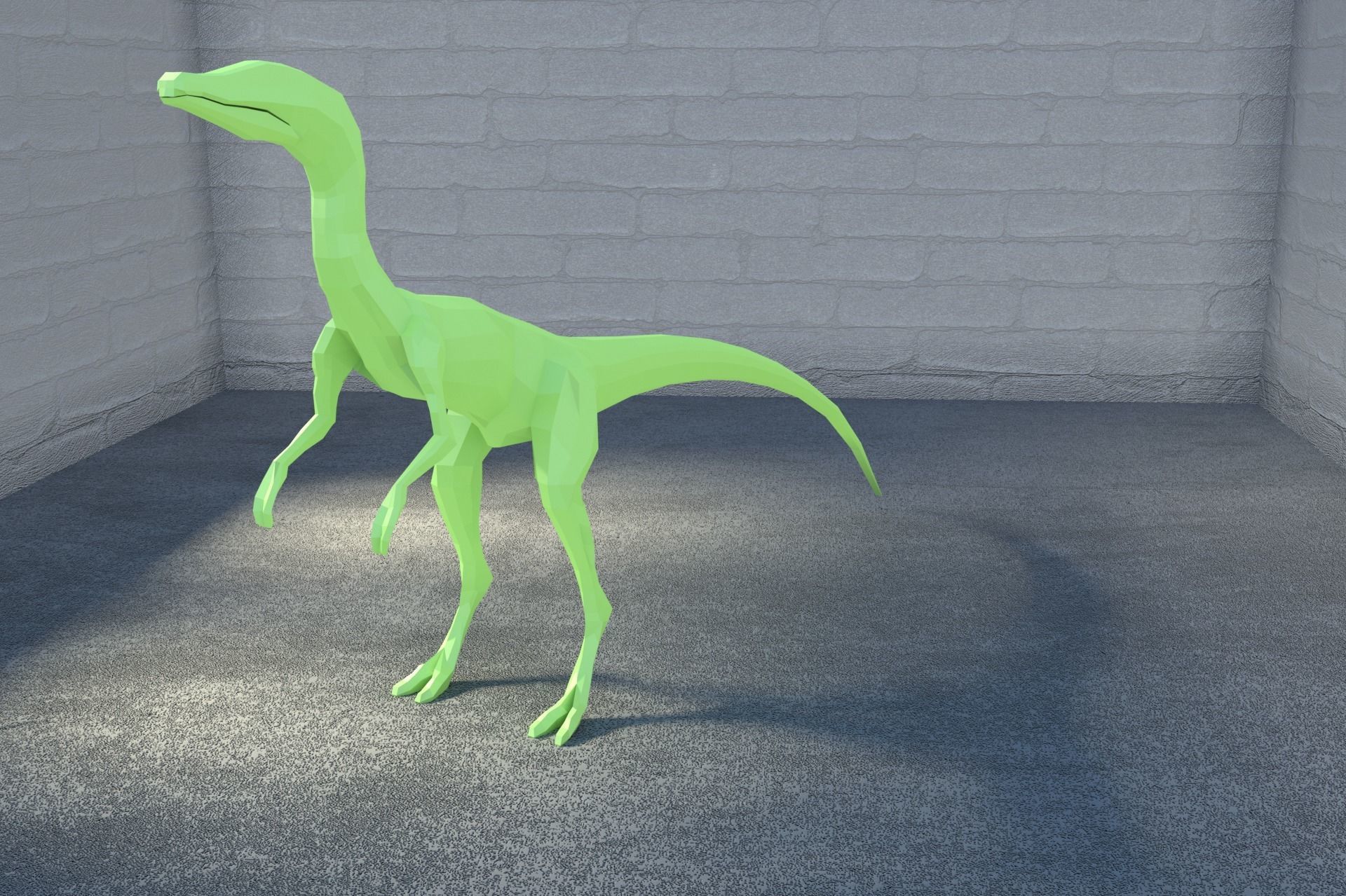 Low-Poly Dinosaur Collection polygonal t-rex _35