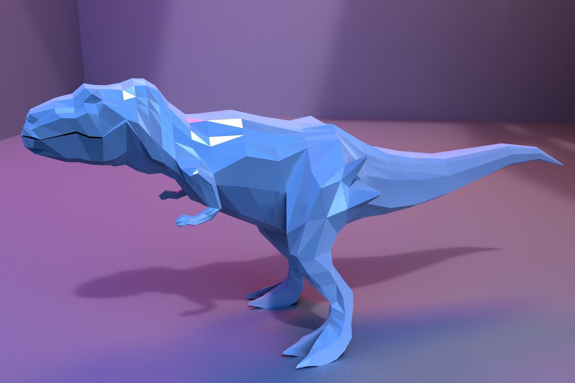 Low-Poly Dinosaur Collection polygonal t-rex _27