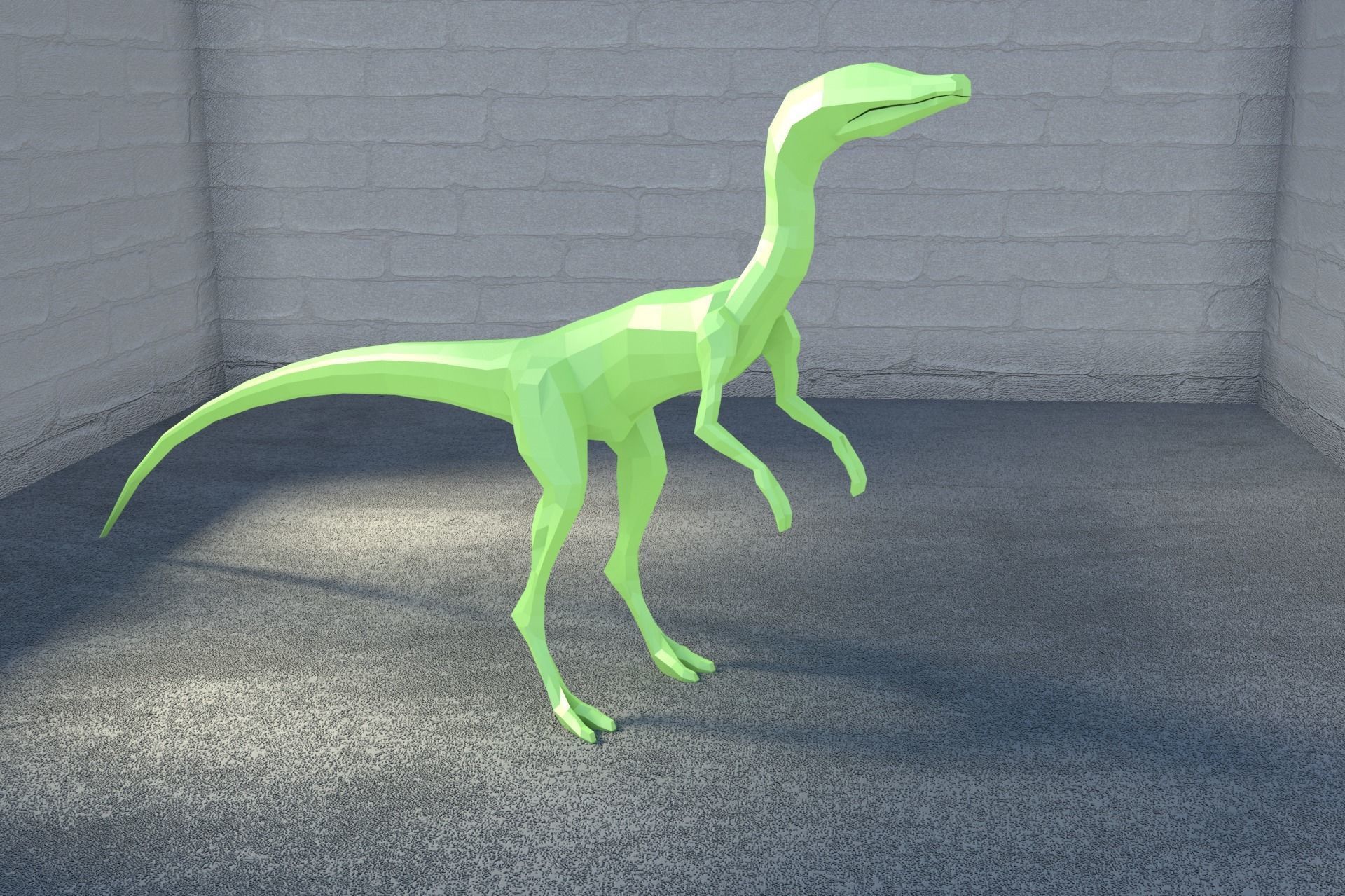 Low-Poly Dinosaur Collection polygonal t-rex _38