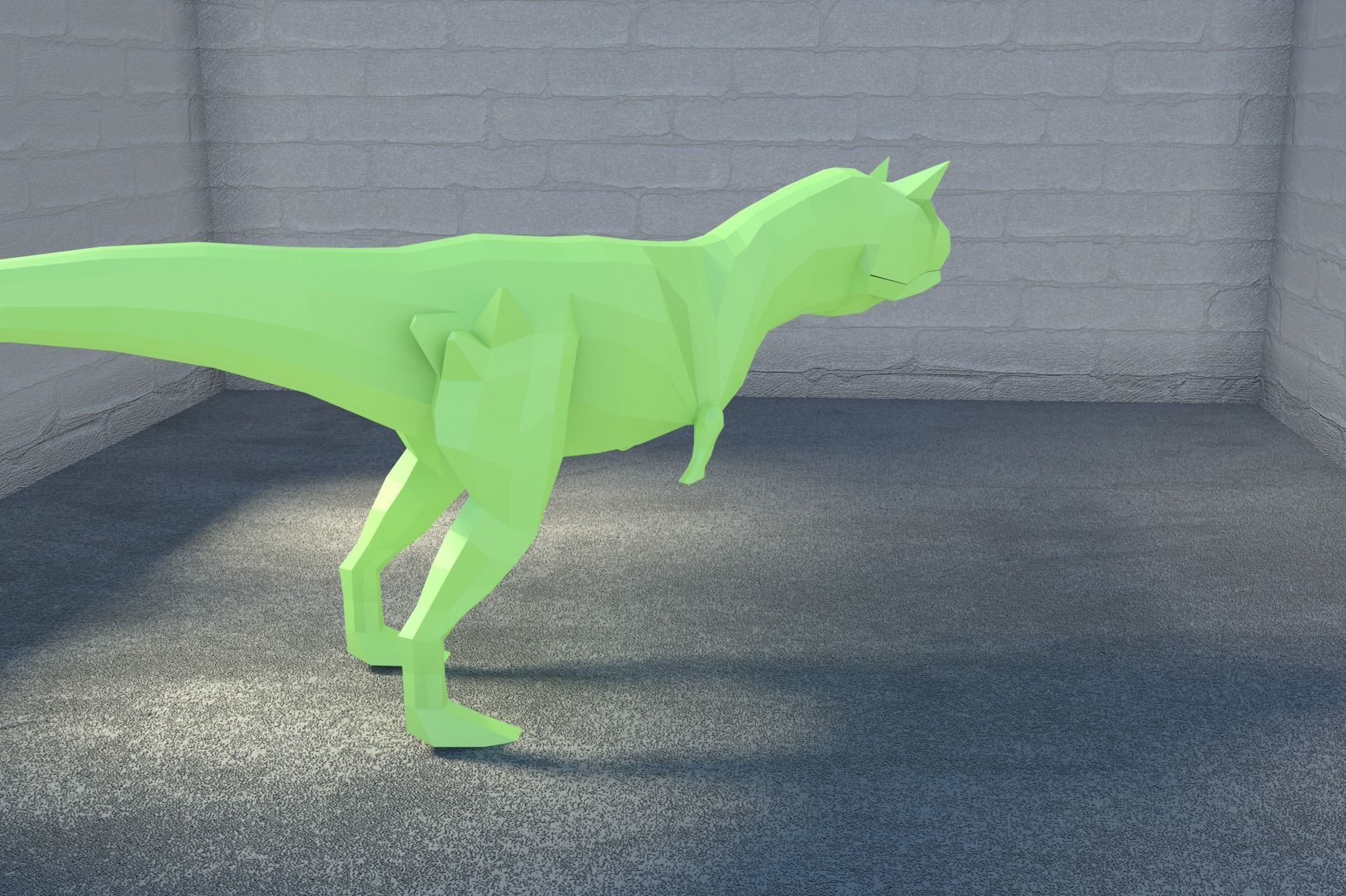 Low-Poly Dinosaur Collection polygonal t-rex _12