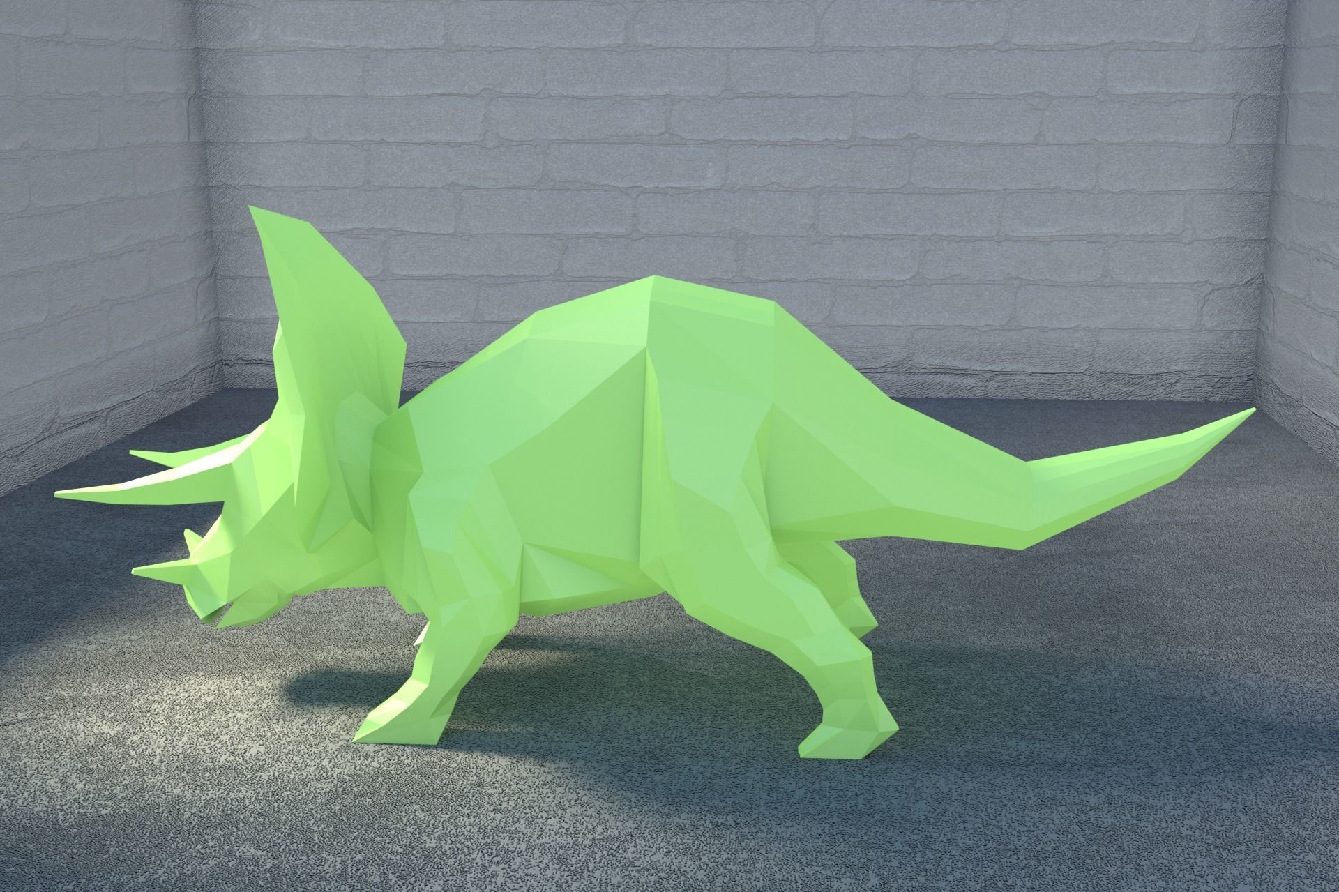 Low-Poly Dinosaur Collection polygonal t-rex _17