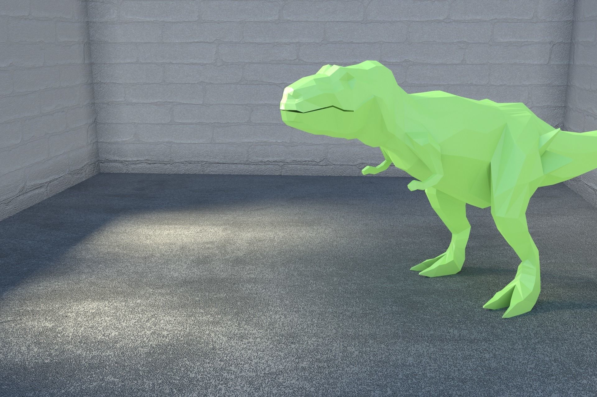 Low-Poly Dinosaur Collection polygonal t-rex _30