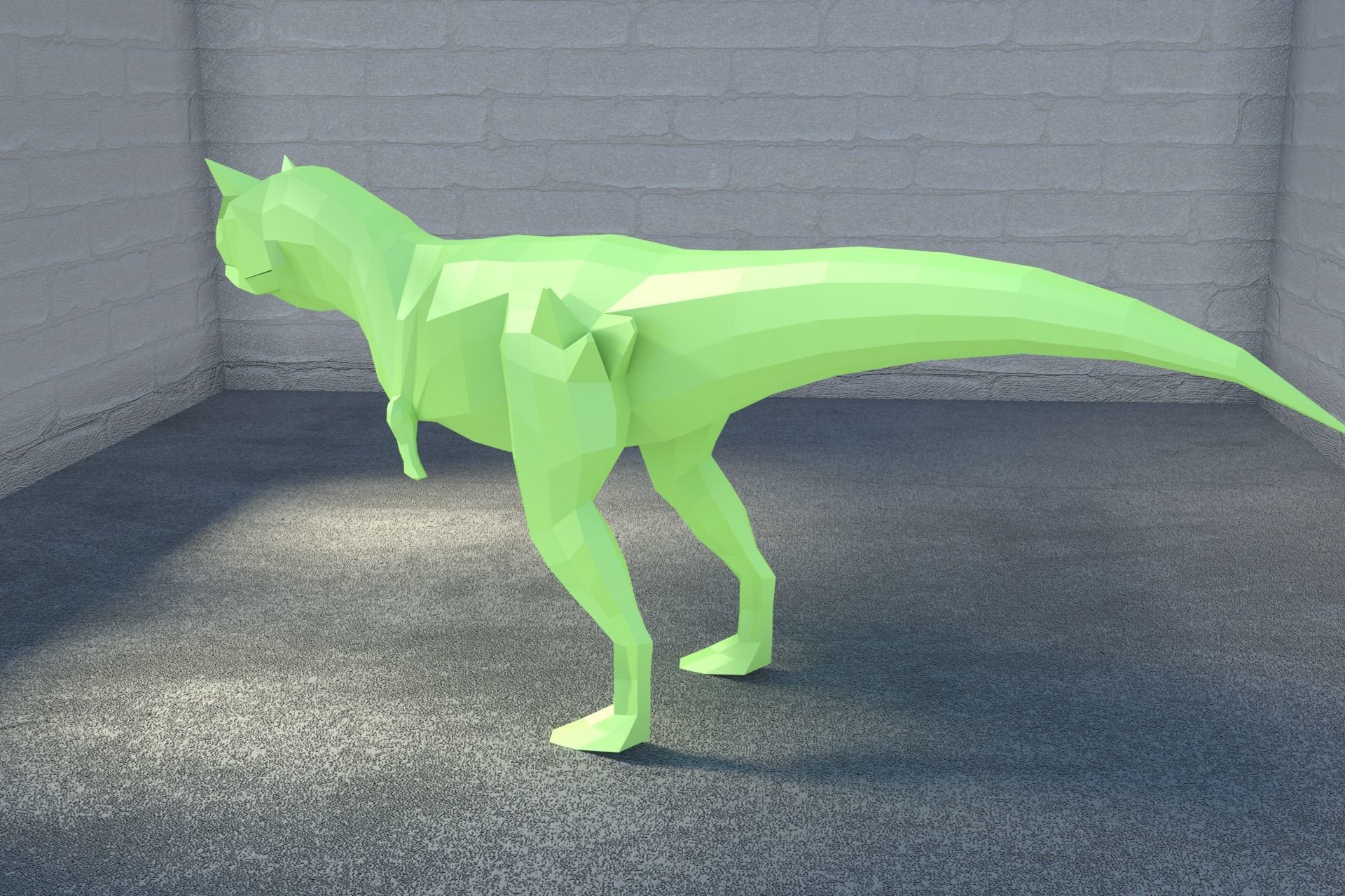 Low-Poly Dinosaur Collection polygonal t-rex _14