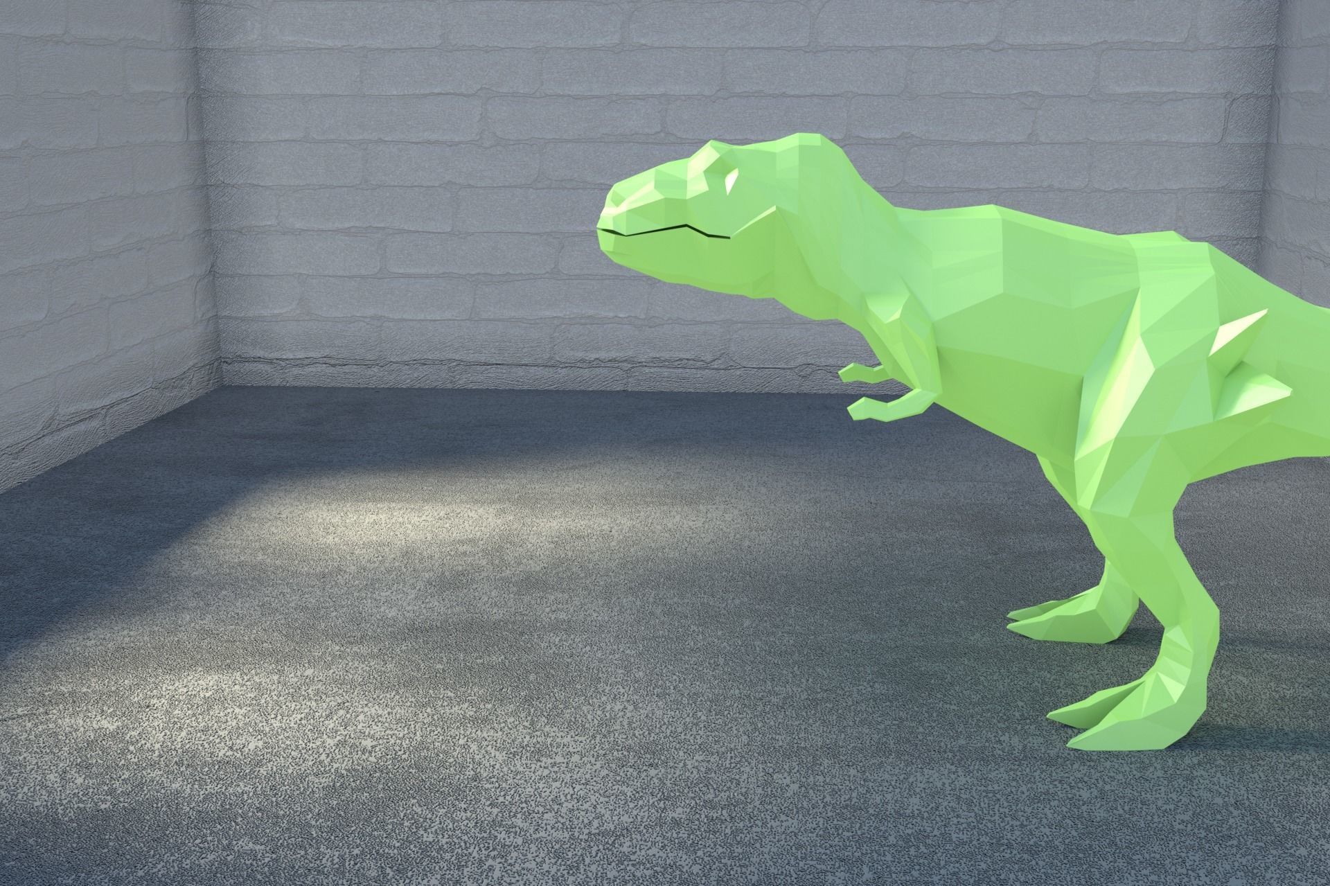 Low-Poly Dinosaur Collection polygonal t-rex _29