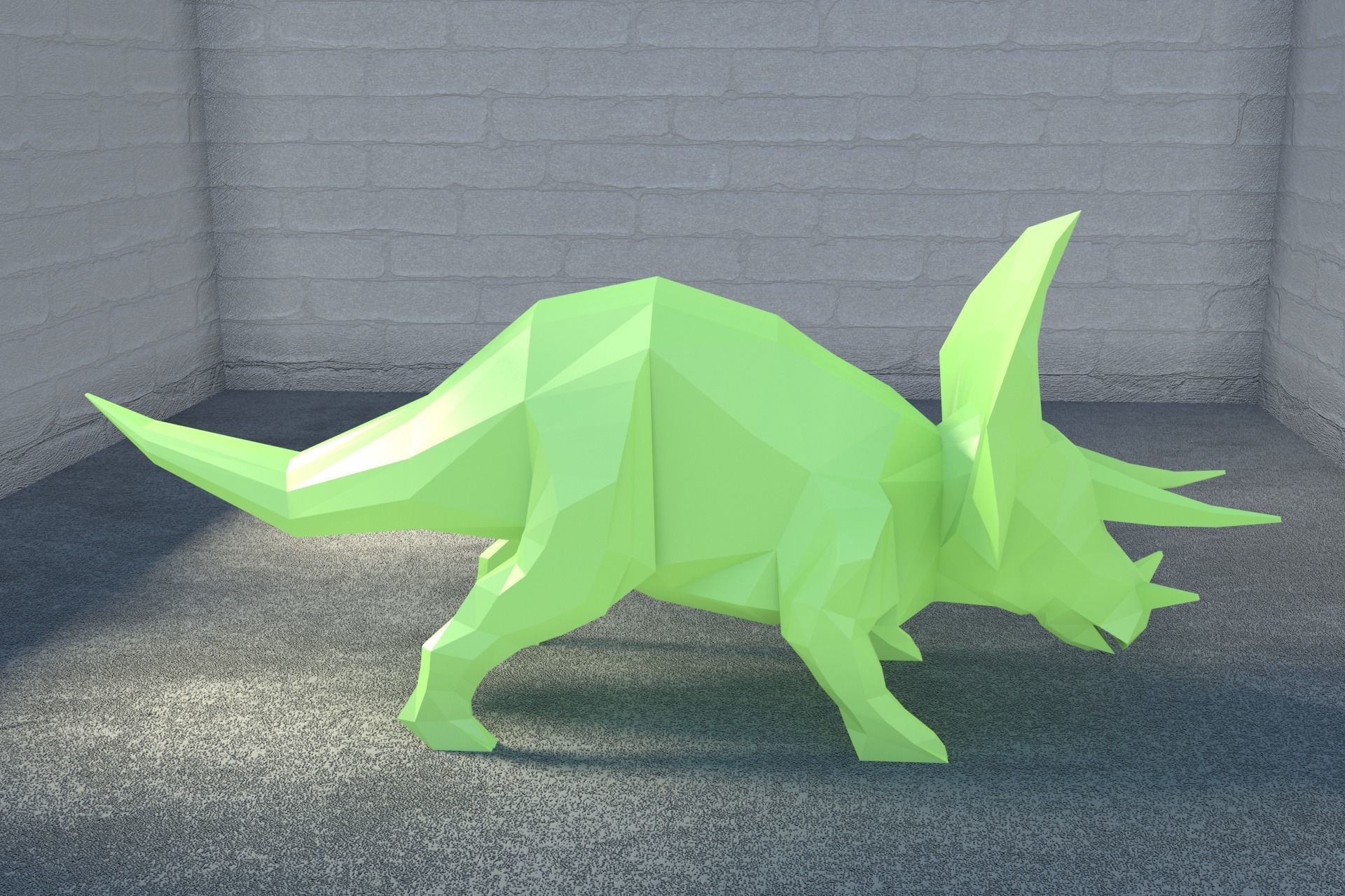Low-Poly Dinosaur Collection polygonal t-rex _20