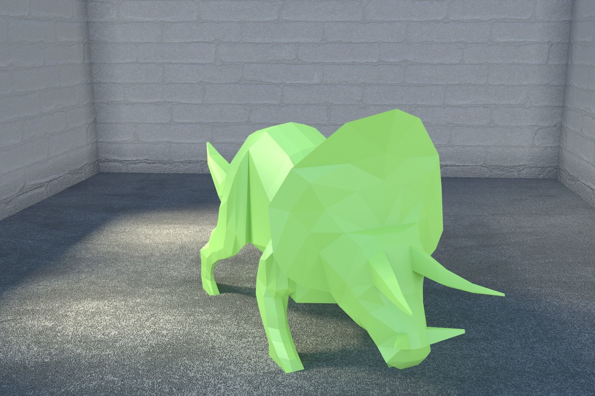 Low-Poly Dinosaur Collection polygonal t-rex _19
