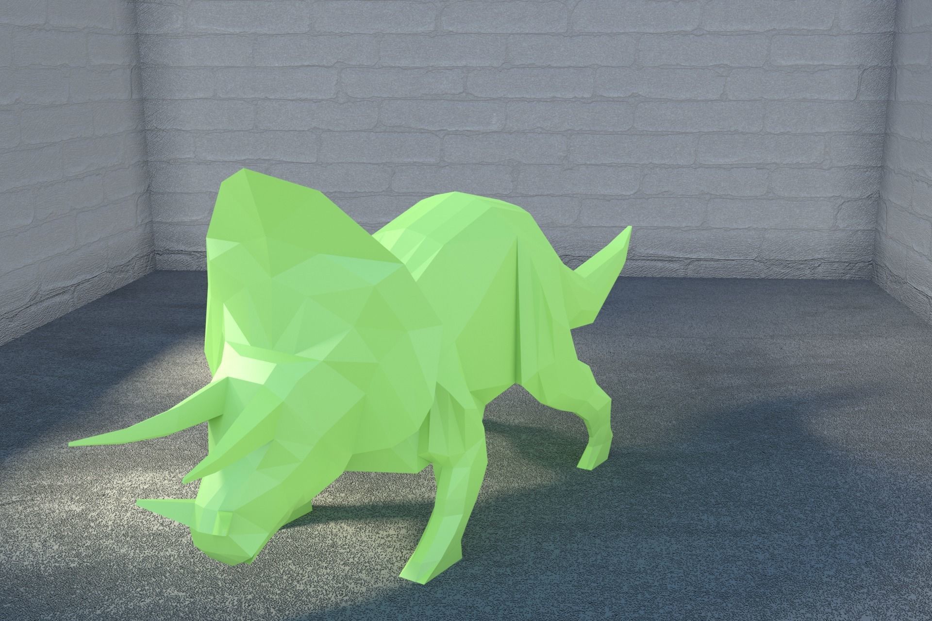 Low-Poly Dinosaur Collection polygonal t-rex _18