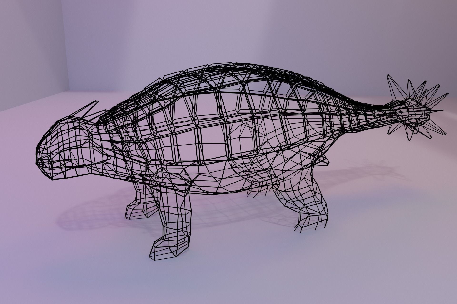 Low-Poly Dinosaur Collection polygonal t-rex _6