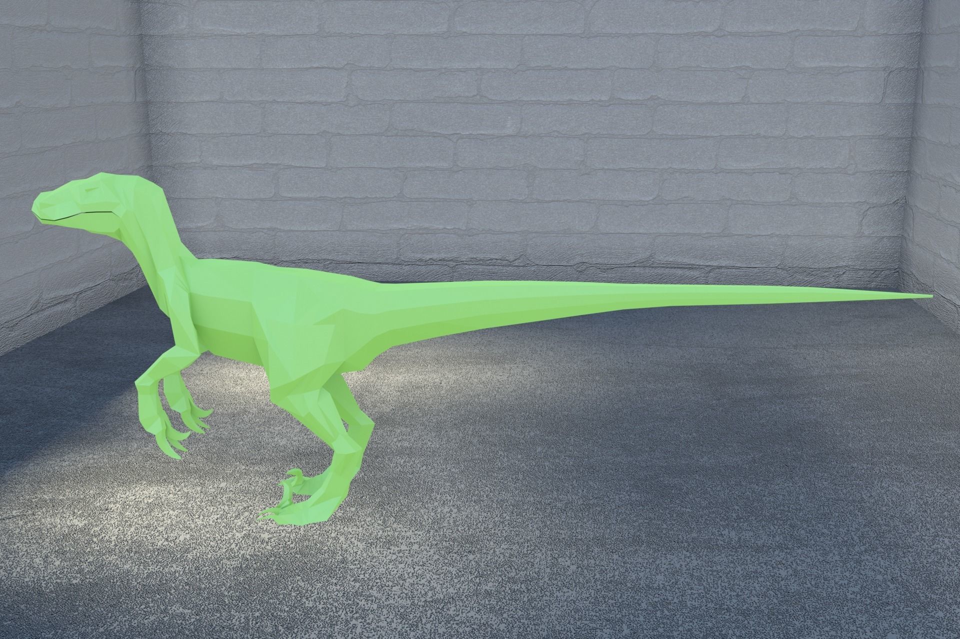 Low-Poly Dinosaur Collection polygonal t-rex _23