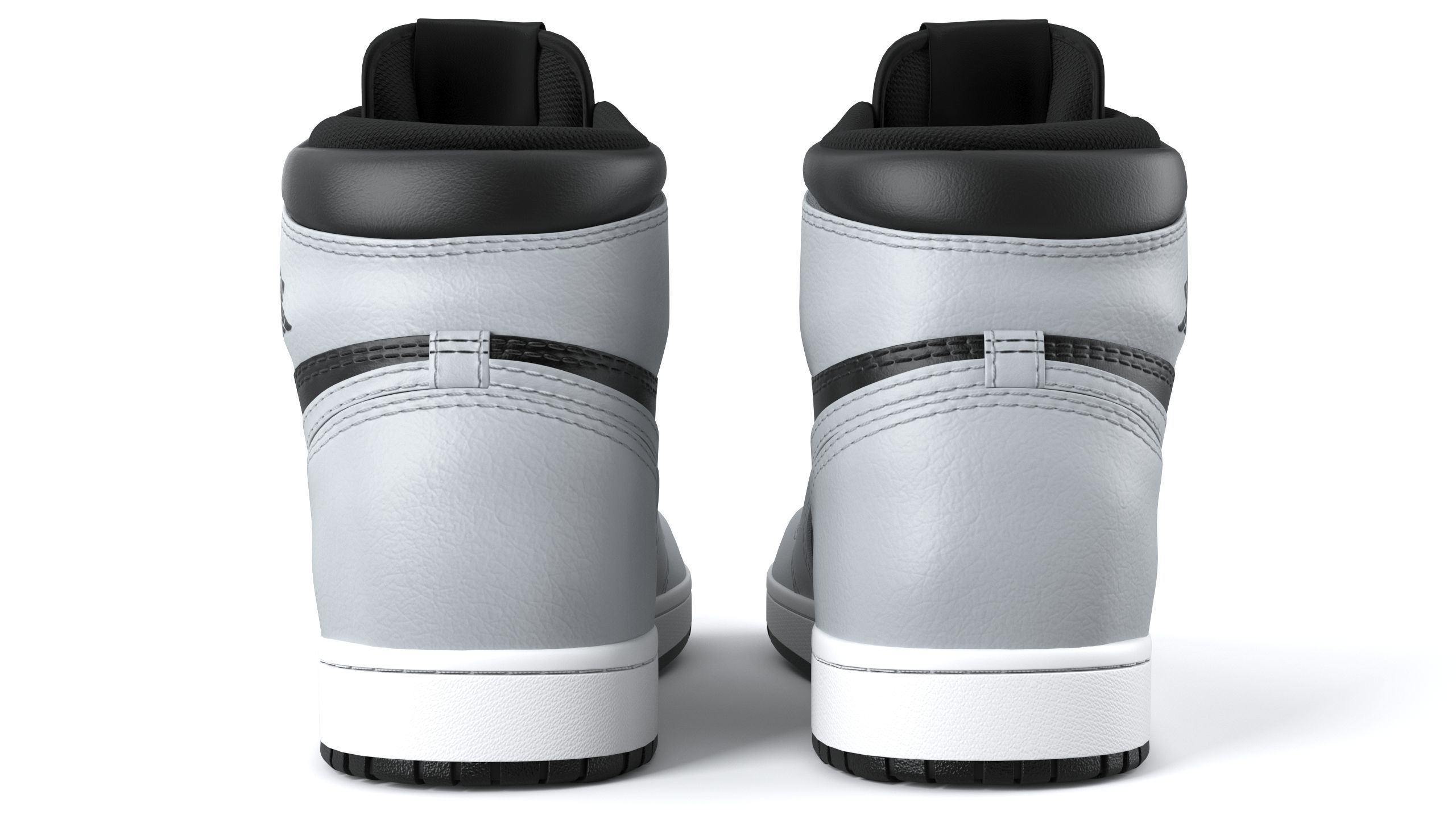 Air Jordan 1 Retro High Gray PBR  3D model_6