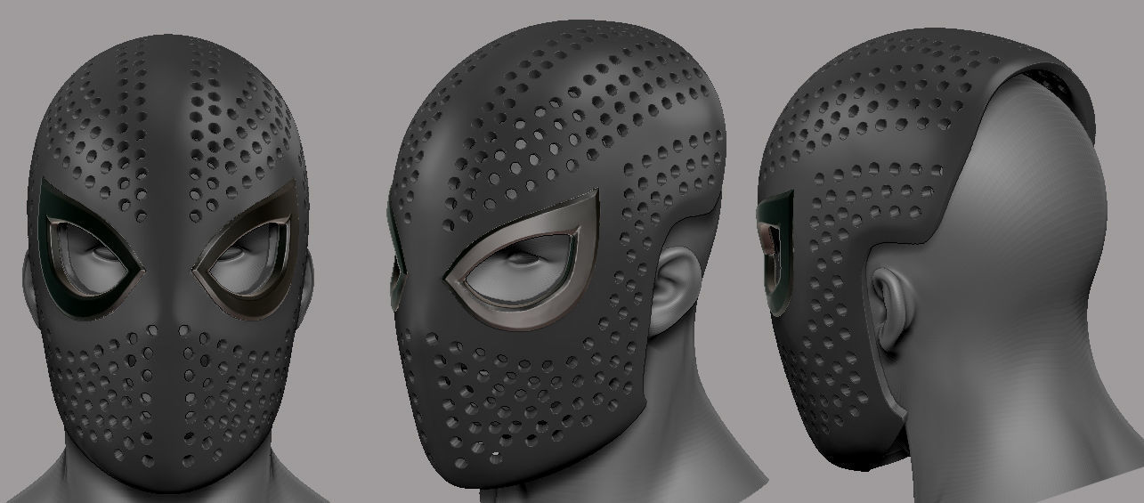 Spider Man Mask 3D print model_4