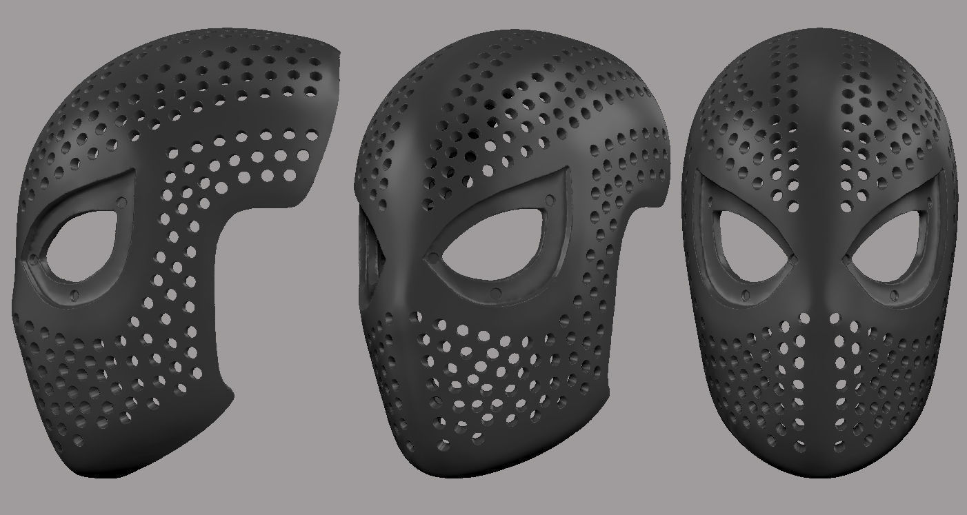 Spider Man Mask 3D print model_1