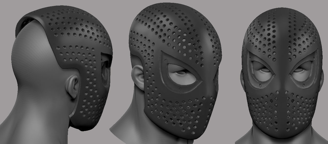 Spider Man Mask 3D print model_5