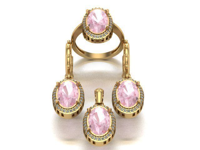 mini set for sultanite stone 3D print model_1